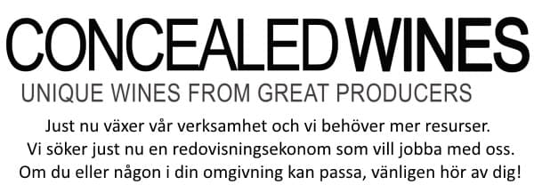 Concealed Wines söker en junior redovisningsekonom