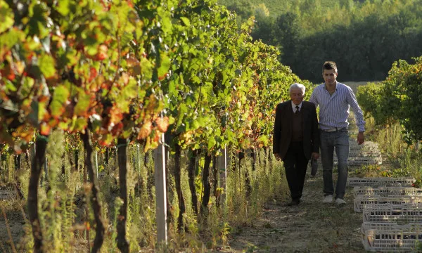 Paolo med sin nonno
