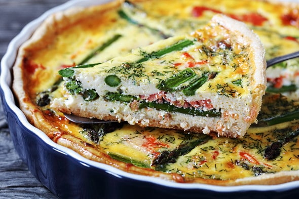 vin- och mattips laxquiche