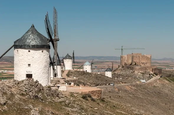 Isla Oro Garnacha Ecologico väderkvarnar