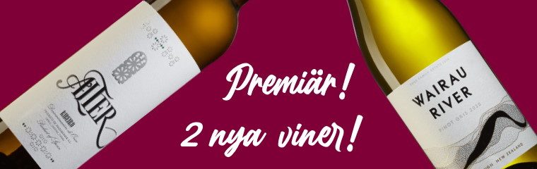Premiär 2 vita viner denna vecka!